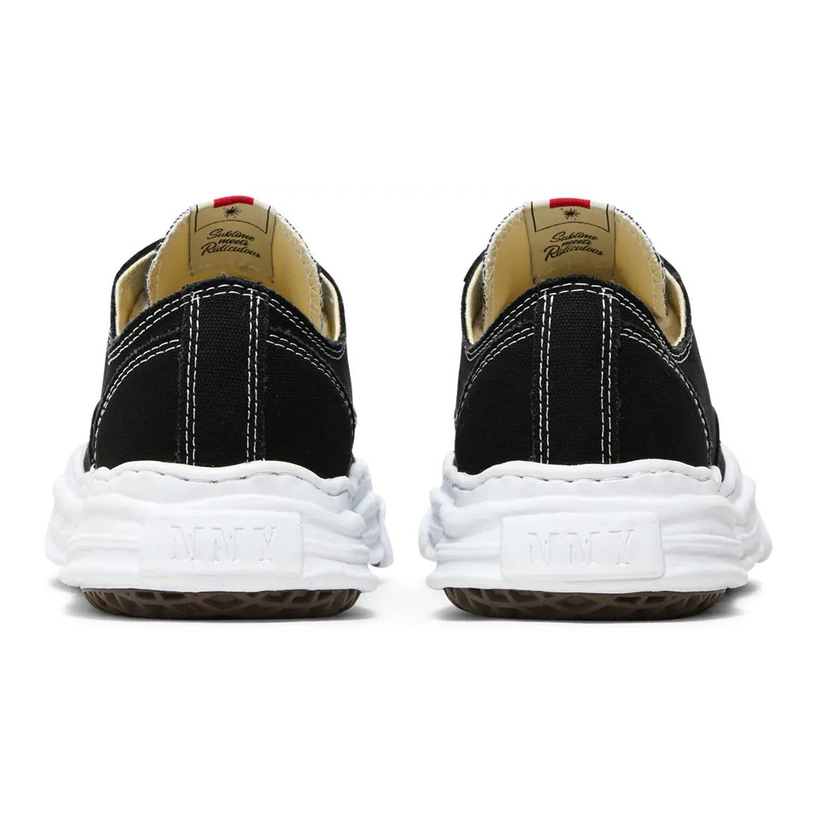 Maison MIHARA YASUHIRO HANK OG Sole Canvas Low 'Black/White' (A05FW702-BLK)