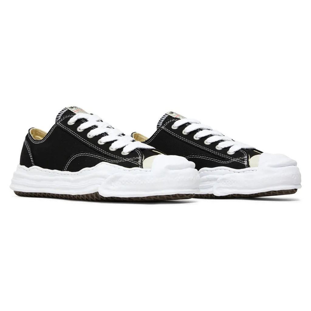 Maison MIHARA YASUHIRO HANK OG Sole Canvas Low 'Black/White' (A05FW702-BLK)