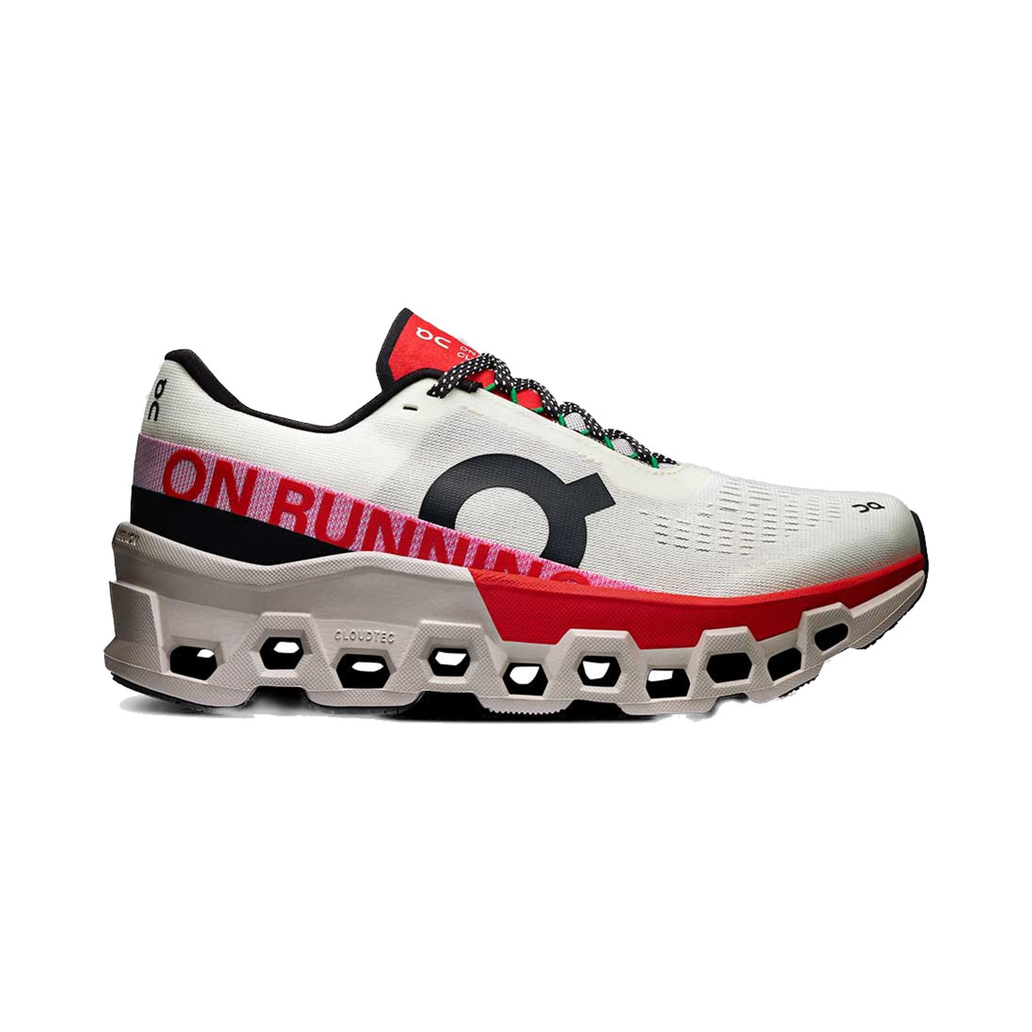 On Cloudmonster 2 'Ivory Silver Red' Women's (3ME10122906)