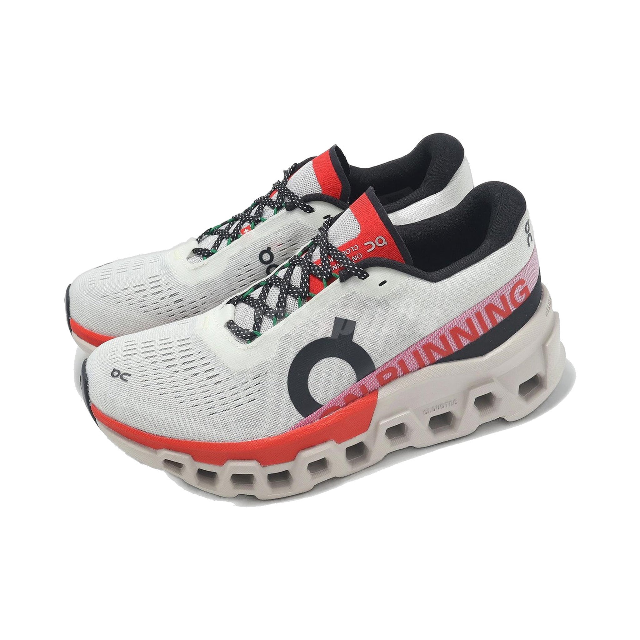 On Cloudmonster 2 'Ivory Silver Red' Women's (3ME10122906)