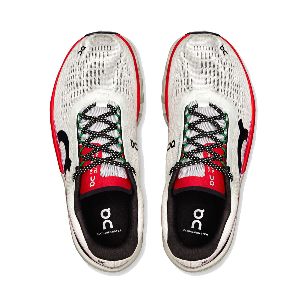 On Cloudmonster 2 'Ivory Silver Red' Women's (3ME10122906)