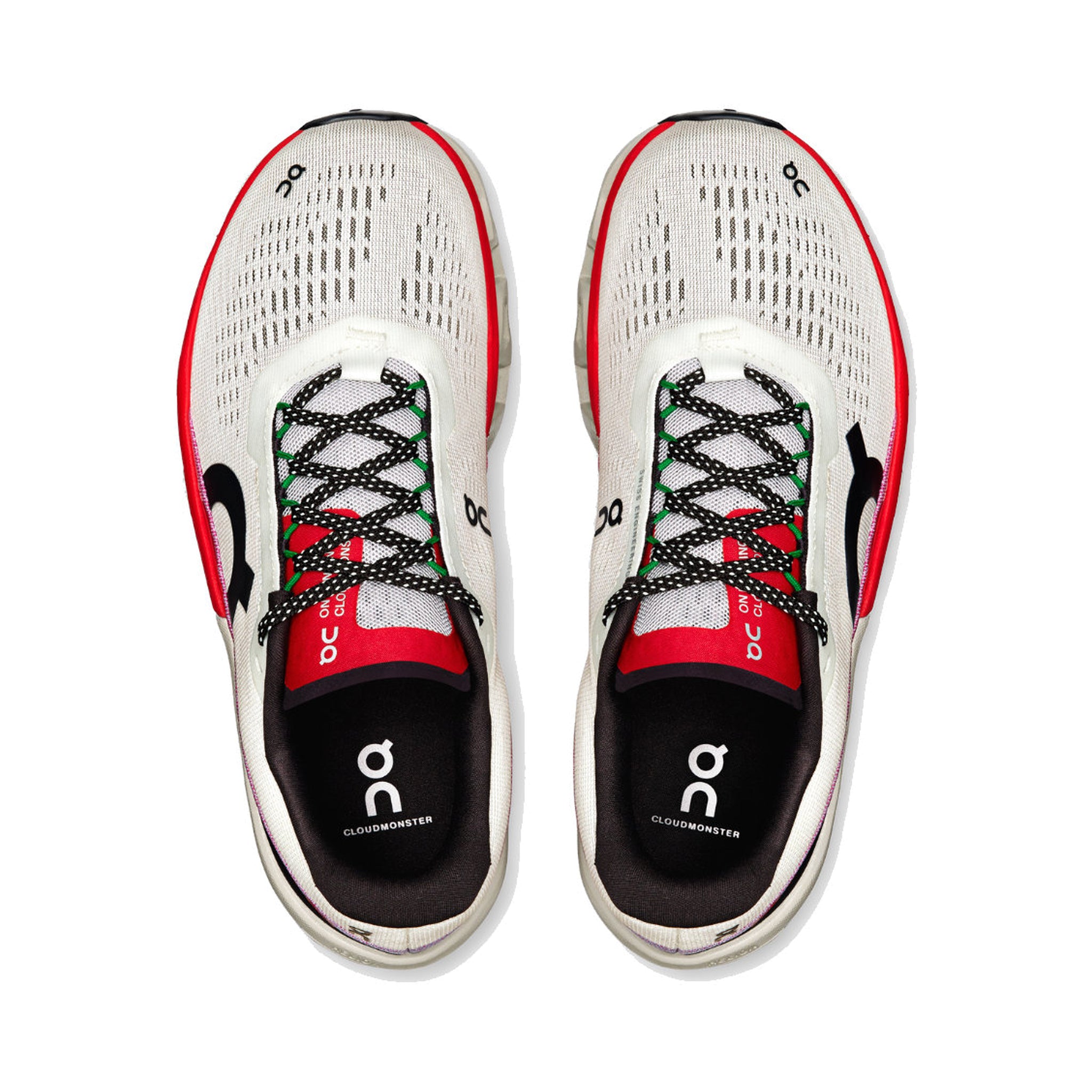 On Cloudmonster 2 'Ivory Silver Red' Women's (3ME10122906)