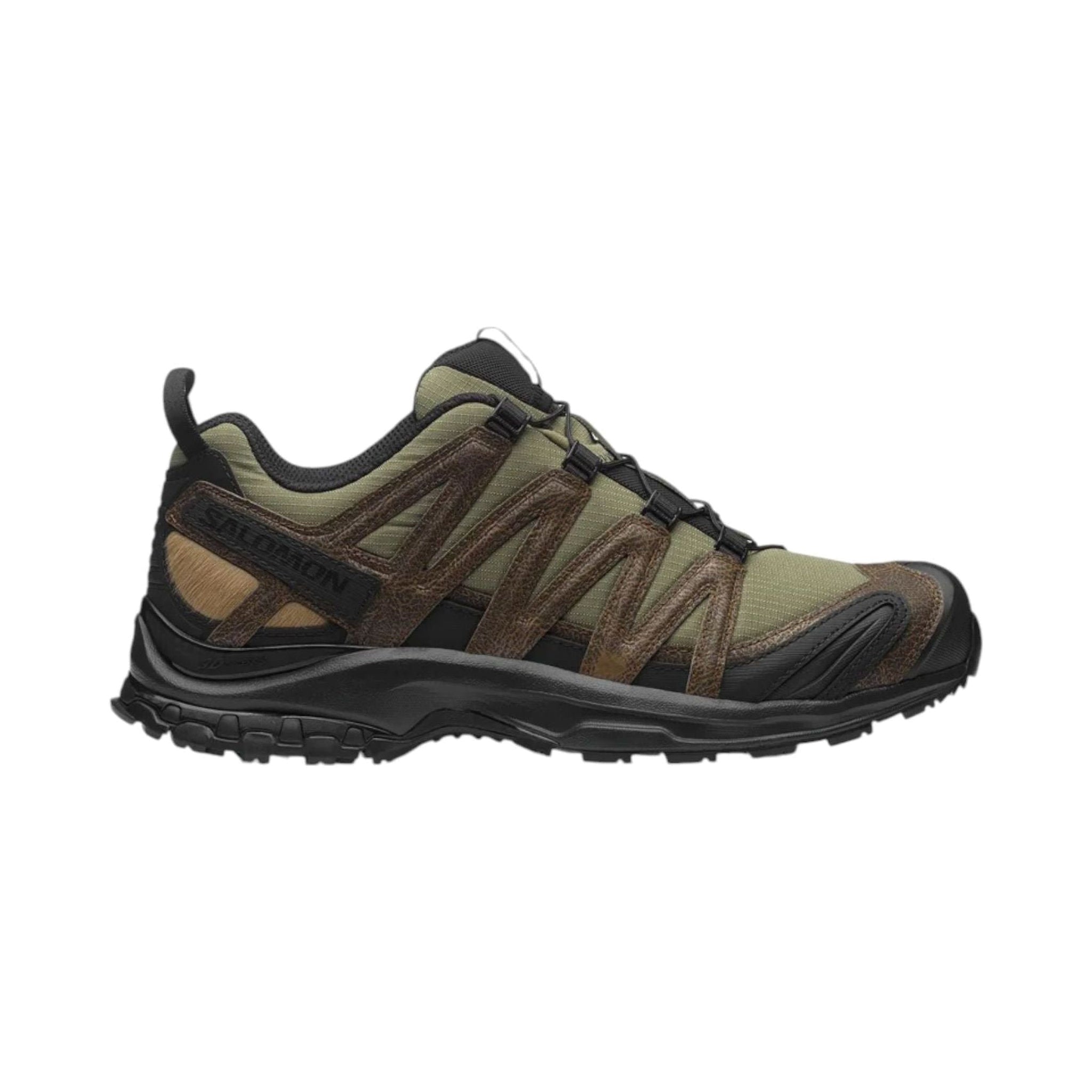 Salomon XA Pro 3D Distressed Leather 'Dark Earth Black' (L47797400)